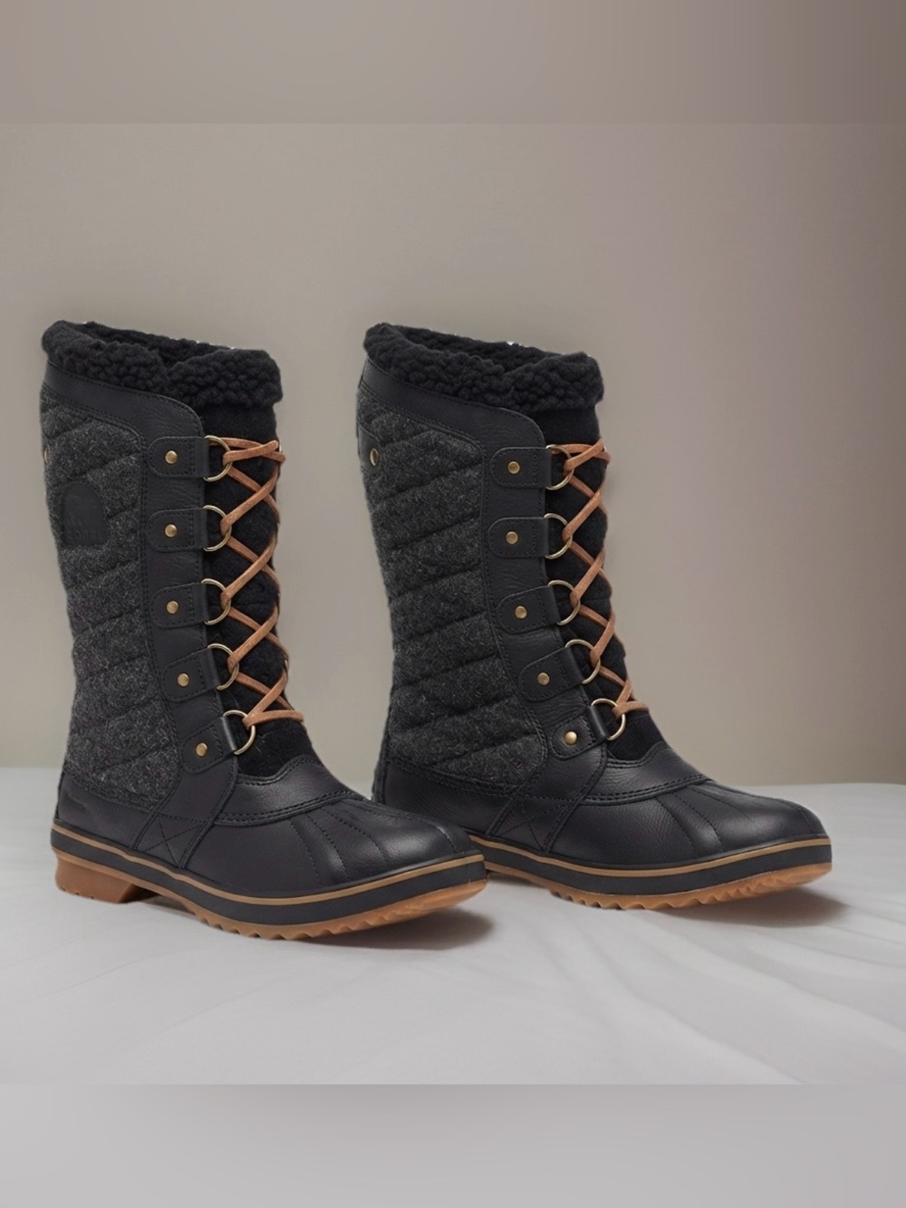 Sorel Women's Tofino II Waterproof Boots Distinct Black Size 5.5M NL4473 NWT